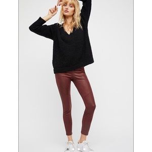 Free People Vegan Leather Leggings
